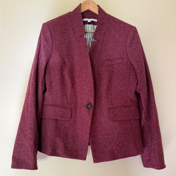 Veronica Beard Women Blazer Farley Wool Blend Berry Dickey Jacket - Picture 2 of 11